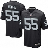 Nike Men & Women & Youth Raiders #55 Moore Black Team Color Game Jersey,baseball caps,new era cap wholesale,wholesale hats